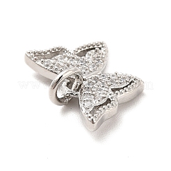 Rack Plating Brass Micro Pave Cubic Zirconia Charms&nbsp;KK-K270-35P