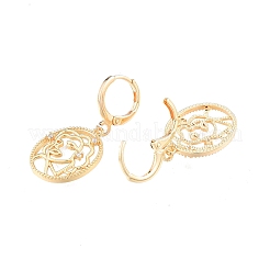 Clear Cubic Zirconia Abstract Face Dangle Leverback Earrings&nbsp;EJEW-N012-59
