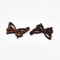 Walnut Wood Hollow Pendants&nbsp;WOOD-G018-08-1