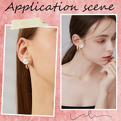 16Pcs Iron Clip-on Earring Findings&nbsp;IFIN-SC0001-93A
