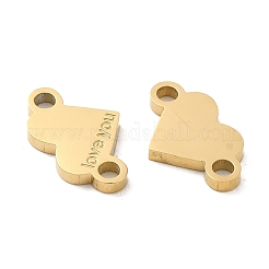 Ion Plating(IP) 316L Surgical Stainless Steel Connector Charms&nbsp;STAS-F302-17G