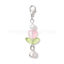 Glass Tulip Pendant Decorations&nbsp;HJEW-JM02539