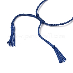 Braided Cotton Cord Bracelet Making&nbsp;MAK-L043-02G-05