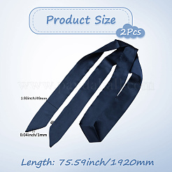 Long Polyester Silk Scarf for Women Girls&nbsp;AJEW-WH20042-77E