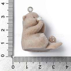 Flocky Opaque Resin  Pendants&nbsp;RESI-G105-01D