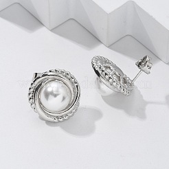 Brass Stud Earrings&nbsp;EJEW-R016-18P