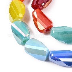 Electroplate Glass Beads Strands&nbsp;GLAA-T023-A29-01