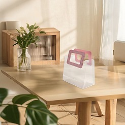 Christmas Transparent Rectangle Plastic Tote Bags&nbsp;ABAG-WH0070-04A