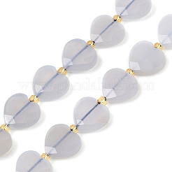 Natural Blue Chalcedony Beads Strands&nbsp;G-B044-B12-01