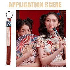 3Pcs 3 Styles PVC & Polyamide Folding Fan Buckle&nbsp;AJEW-CA0004-87