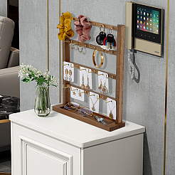 Wood Jewely Display Stands&nbsp;ODIS-WH0078-32