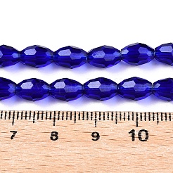 Transparent Glass Beads Strands&nbsp;EGLA-A037-T6x8mm-D12