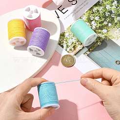 5 Rolls 5 Colors Round Waxed Polyester Cord&nbsp;YC-FS0001-02A