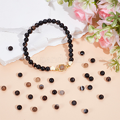 Natural Striped Agate/Banded Agate Beads Strands&nbsp;G-OC0003-56A-02