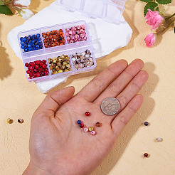 175pcs 5 colors Drawbench Style Dyed Natural Freshwater Shell Beads&nbsp;SHEL-PJ0001-01