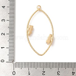 Brass Clear Glass Pendants&nbsp;KK-A227-10G