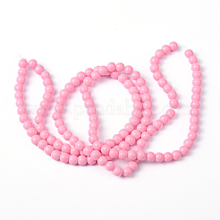 Painted Glass Bead Strands&nbsp;DGLA-S071-6mm-37