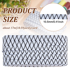 Flat Polyester Elastic Cord&nbsp;OCOR-WH0085-06B