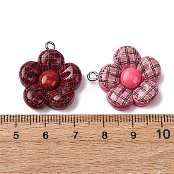 Opaque Tratan Resin Pendants&nbsp;FIND-P035-03P-M