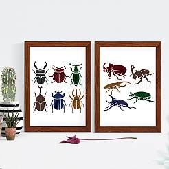 1 Set PET Hollow Out Drawing Painting Stencils&nbsp;DIY-MA0003-25