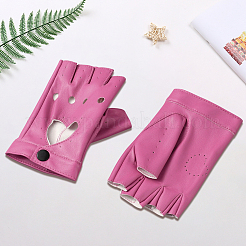 1 Pair Imitation Leather Fingerless Gloves&nbsp;AJEW-CL0004-95A