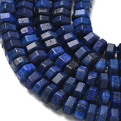 Dyed Natural Lapis Lazuli Beads Strands&nbsp;G-G317-A24-3x6mm