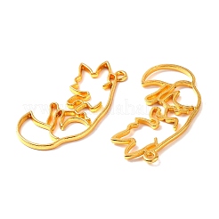 Alloy Open Back Bezel Big Pendants&nbsp;PALLOY-WH0081-06