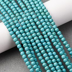 Synthetical Turquoise Beads Strands&nbsp;TURQ-GSR4mm129
