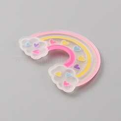 PVC Plastic Cabochons&nbsp;SIL-WH0019-15A