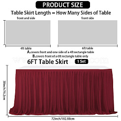 Polyester Table Skirt&nbsp;AJEW-WH20022-20H
