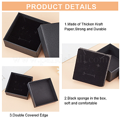 Kraft Paper Cardboard Jewelry Boxes&nbsp;LS-CBOX-BC0001-15A