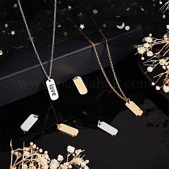 12Pcs 2 Colors 201 Stainless Steel Pendants&nbsp;STAS-UN0057-04