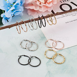 304 Stainless Steel Hoop Earrings&nbsp;EJEW-TA0001-05