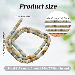 2 Strands Natural Flower Amazonite Beads Strands&nbsp;G-PA0001-50