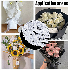 5M Polyester Pleated Lace Ribbon&nbsp;OCOR-WH0085-66B