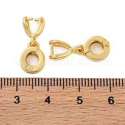 Rack Plating Brass Links Peg Bails&nbsp;KK-Z070-29G