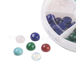 Natural & Synthetic Mixed Gemstone Cabochons&nbsp;G-JP0001-13