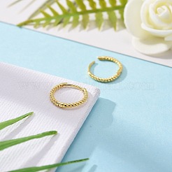 Unisex 925 Sterling Silver Hoop Earrings&nbsp;EJEW-AA00271-06G
