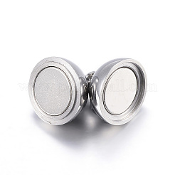 Tarnish Resistant 304 Stainless Steel Magnetic Clasps with Loops&nbsp;X-STAS-F108-07P