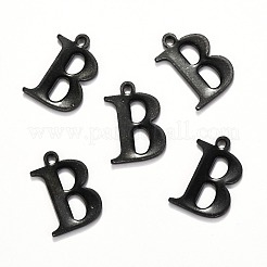 304 Stainless Steel Alphabet Charms&nbsp;STAS-H122-B-EB