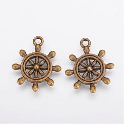 Tibetan Style Alloy Pendants&nbsp;TIBEP-A122979-AB-FF