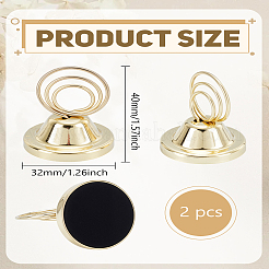 2Pcs Alloy Name Card Holder&nbsp;AJEW-LP0003-22LG