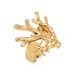 304 Stainless Steel Cuff Rings&nbsp;RJEW-D327-01G