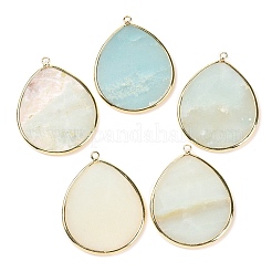 Natural Amazonite Pendants&nbsp;G-E526-01B