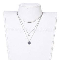 Non-Tarnish Tiered Necklaces&nbsp;NJEW-JN02349