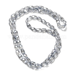 Electroplate Glass Beads Strands&nbsp;EGLA-P064-01B-PL04