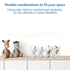4Pcs Plastic Desktop Bookshelves&nbsp;AJEW-WH0596-507-1
