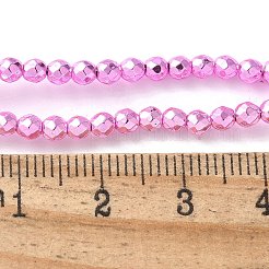 Baking Paint Synthetic Non-Magnetic Hematite Beads Strands&nbsp;G-H020-K01-07