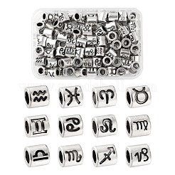 120Pcs 12 Style Alloy European Beads&nbsp;FIND-LS0001-12