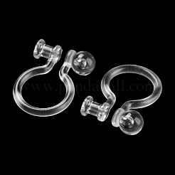Resin Clip-on Earring Findings&nbsp;FIND-H046-12